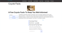 Desktop Screenshot of coyotefacts.net