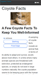 Mobile Screenshot of coyotefacts.net