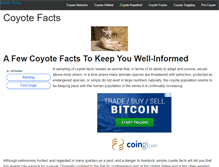 Tablet Screenshot of coyotefacts.net